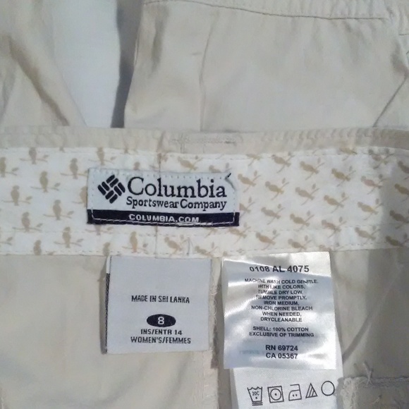 Columbia women's light weight bermuda shorts SZ 8 - Picture 5 of 5